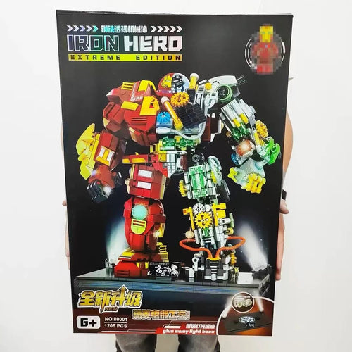 Set Bausteine Iron Hero Mecha - Extreme Edition Transparenter Schnitt