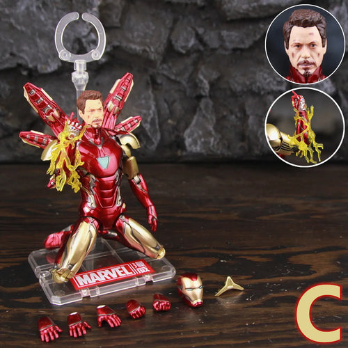 ZD Toys Iron Man MK85 2.0 LED Figur – Kniende Pose mit Leuchteffekt