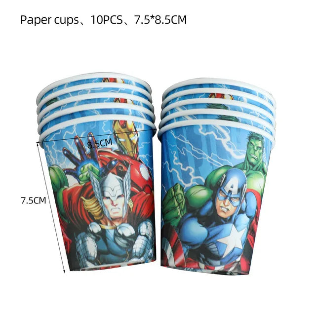 Avengers Party Deko - Becher x10
