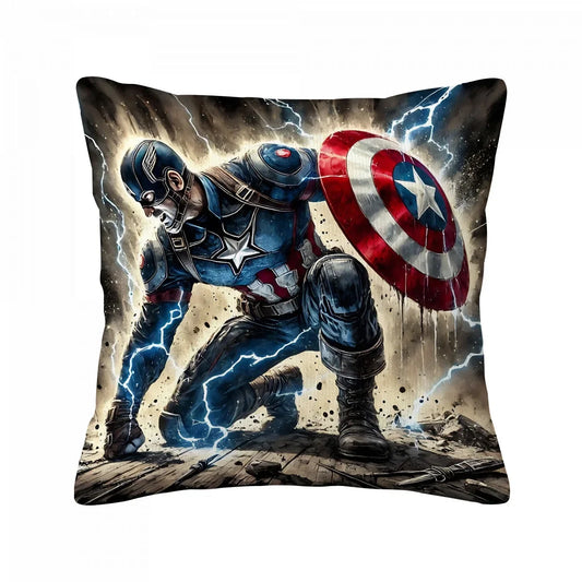 Kissenbezug Captain America – Knie am Boden Blitze