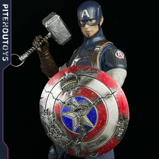 Avengers Captain America Figur - Bewegliche Stoffkleidung Hammer