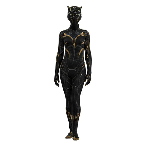 Shuri Black Panther Kostüm - Overall Schwarz-Gold (Damen)