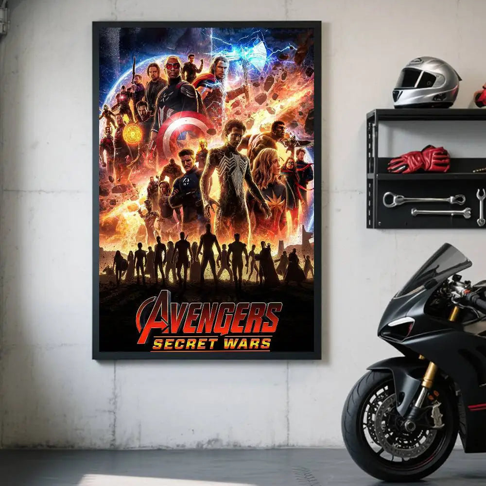 Avengers Secret Wars Poster – Kosmische Explosion Team-Design