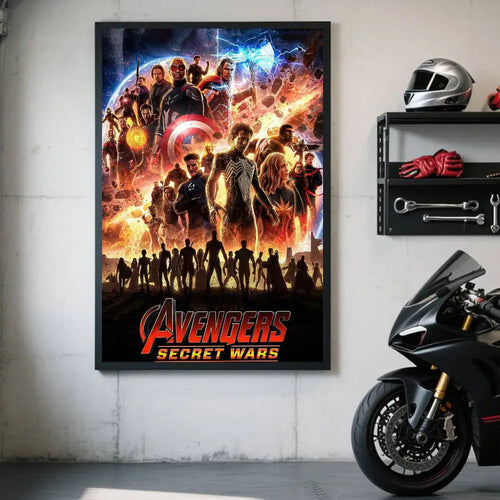 Avengers Secret Wars Poster – Kosmische Explosion Team-Design