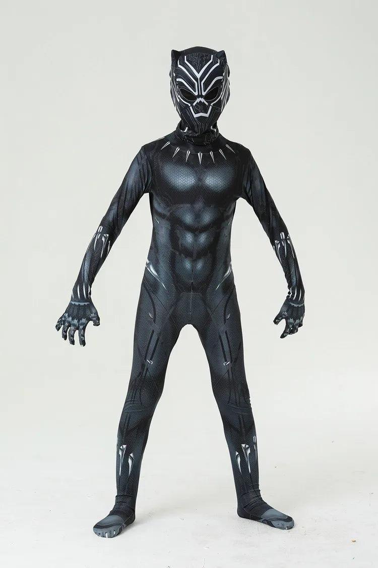 Black Panther Kostüm - Ganzkörperanzug mit Maske