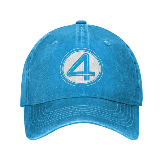 Cap Fantastic Four - Ausgewaschener Denim Türkis