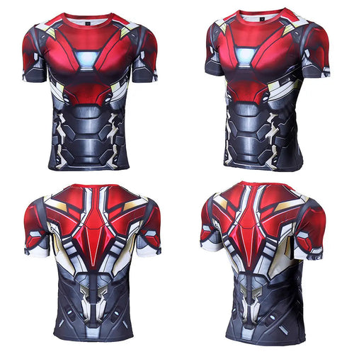 Avengers Thor 3D Compression T-Shirt – Intensives Rot