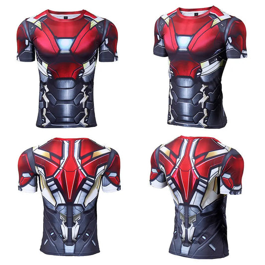 Avengers Thor 3D Compression T-Shirt – Intensives Rot