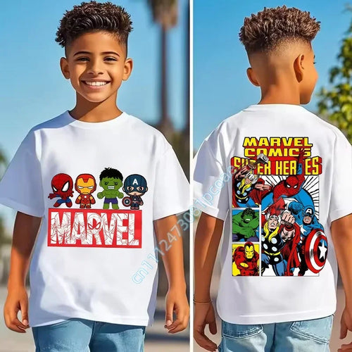 Kinder-T-Shirt Marvel Comic's Super Heroes – Comicstreifen hinten