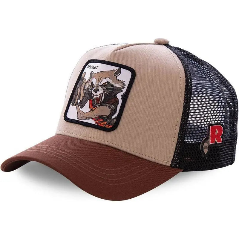 Rocket Raccoon Baseballkappe - Beige und Braun