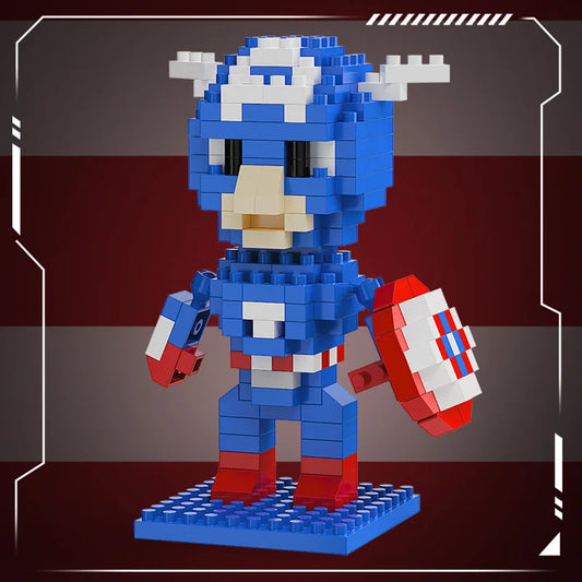 Avengers Captain America Chibi Bausteine – Schild
