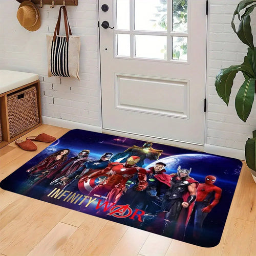 Marvel Avengers Infinity War Teppich – Silhouettendesign Nachtblau