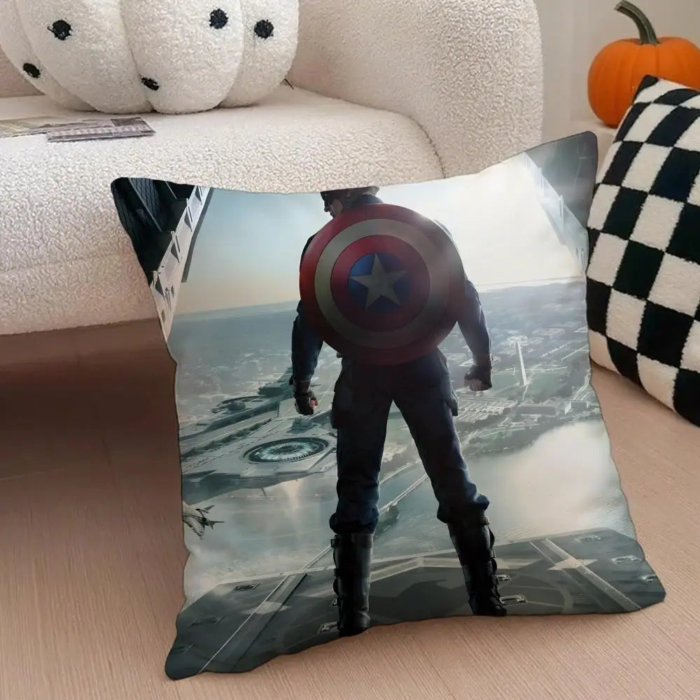 Kissenbezug Captain America – Stadt von oben