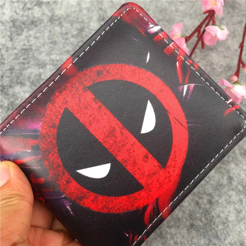 Bandai Deadpool Geldbörse – Rot Schwarz Verbotenes Logo