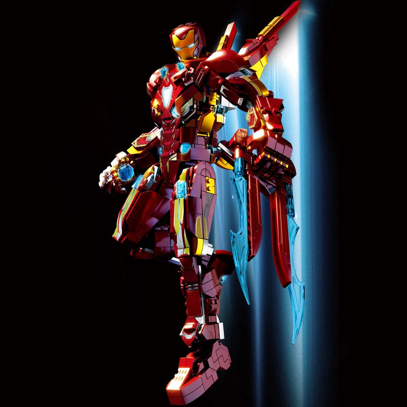 Bausteine Set Iron Man MK50 Mecha - Energieklingen 1500+ Teile