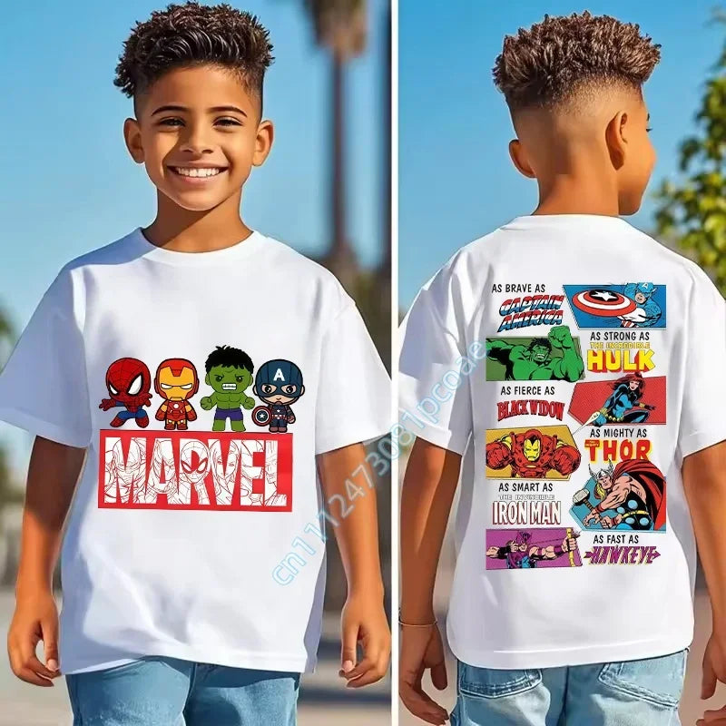 Marvel Kinder T-Shirt - So tapfer wie Captain America Helden-Attribute