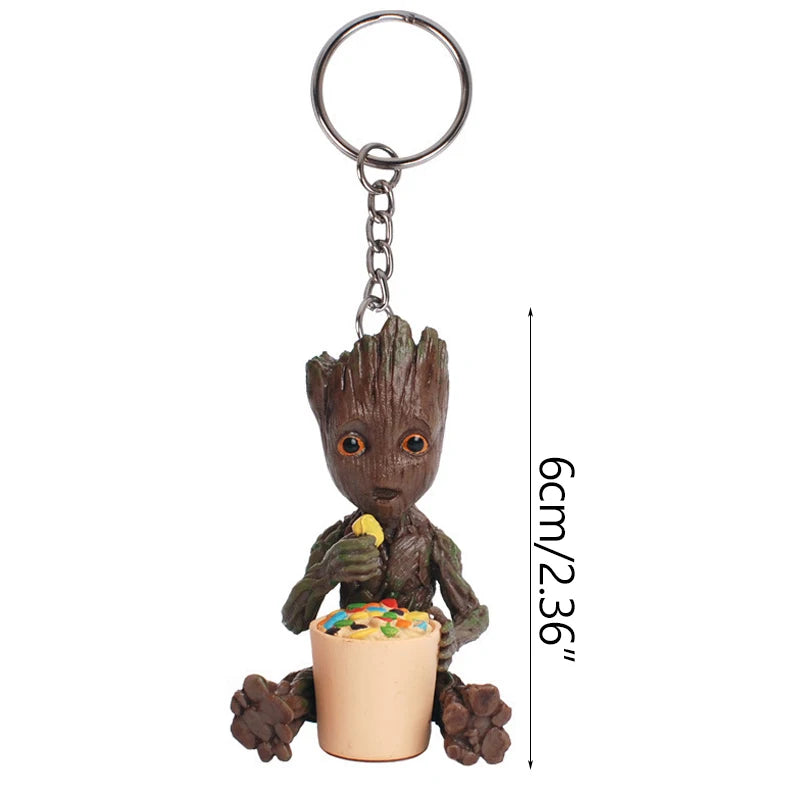 Schlüsselanhänger Baby Groot 3D-Figur – Verschiedene Kostüme Kollektion