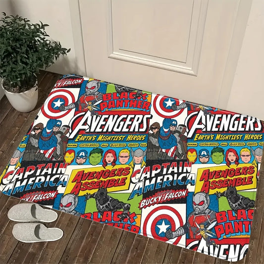 Avengers Comic Collage Teppich – Avengers Assemble Multi-Helden