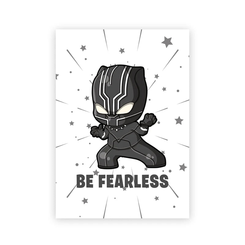 Poster Chibi Black Panther – Sei furchtlos
