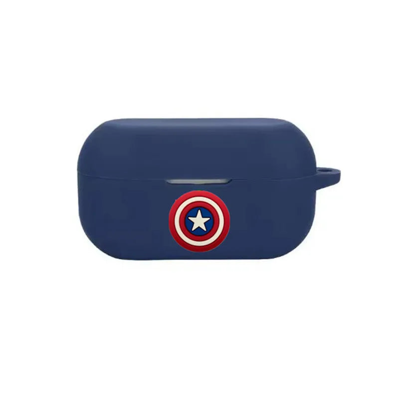 Avengers Captain America Kopfhörerhülle – Marineblaues Schild