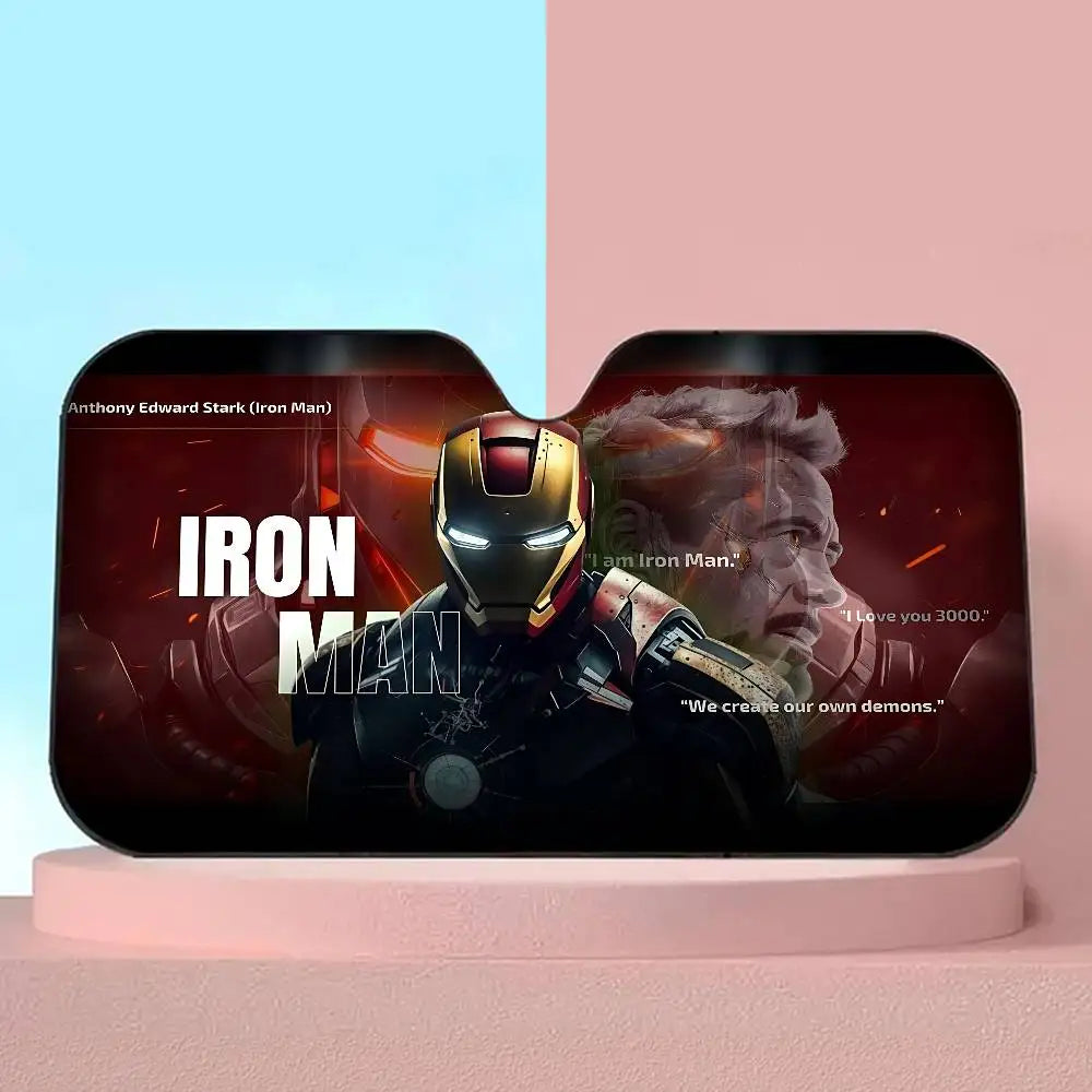 Iron Man Auto Sonnenblende - UV-Schutz Windschutzscheibe