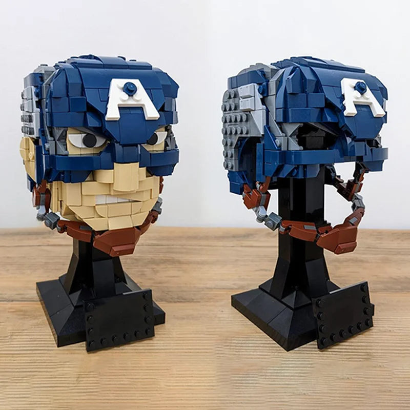 LEGO Captain America – Helm-Büste aus Steinen, 587 Teile