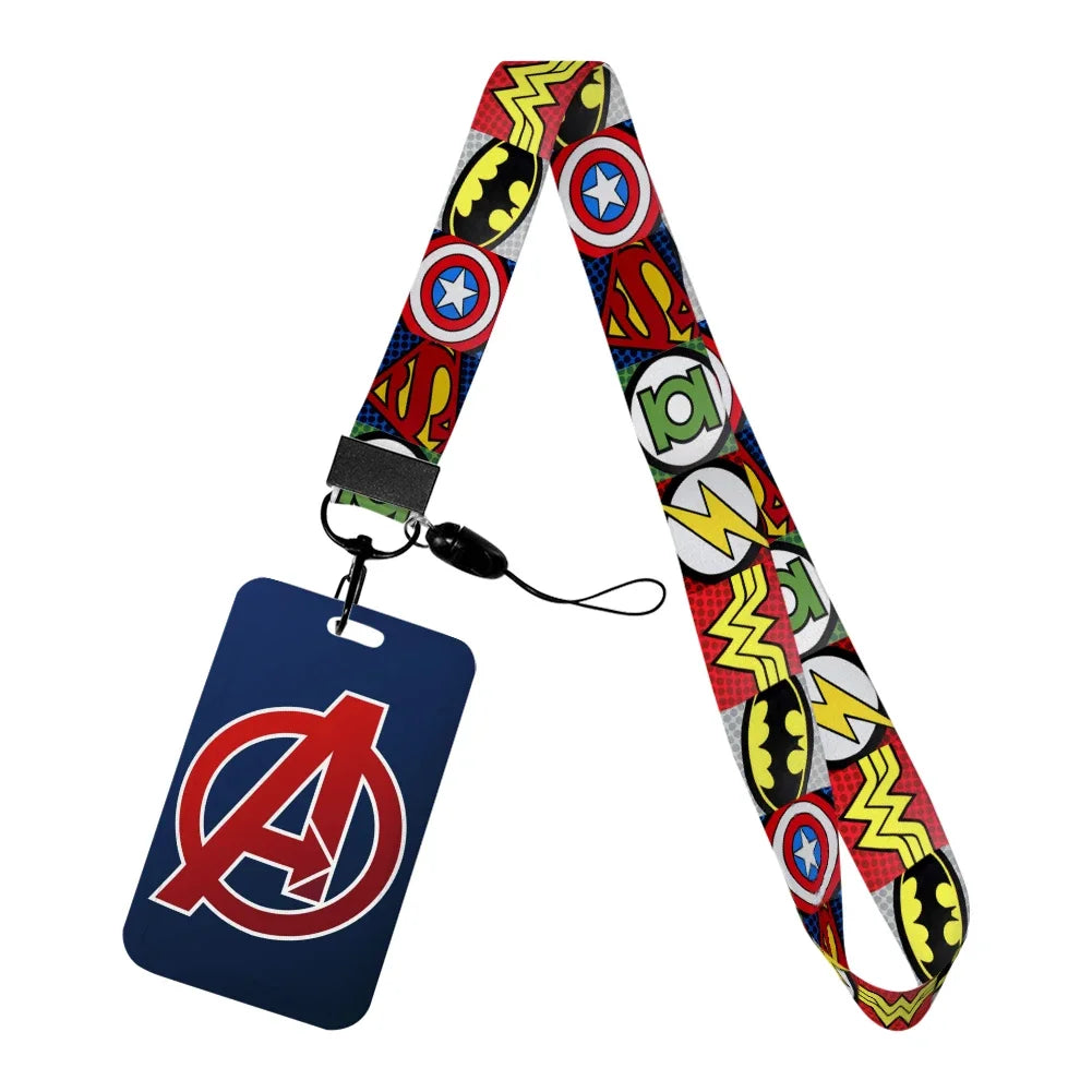 Avengers-Ausweishalter – Logo A auf Dunkelblauem Hintergrund