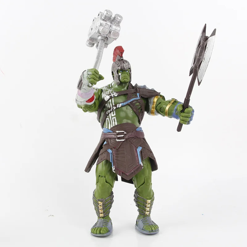 Loki-Figur – Zepter und grüne Rüstung