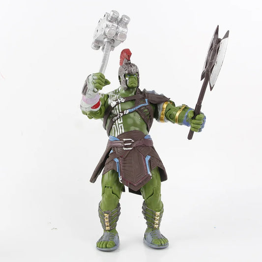 Loki-Figur – Zepter und grüne Rüstung