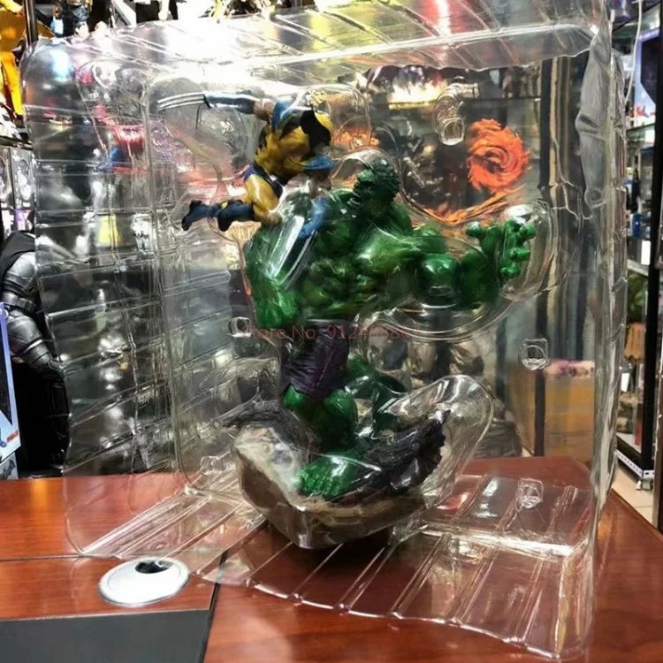 Hulk gegen Wolverine PVC-Statue – Sammlerstück Kampfszene
