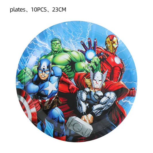 Avengers Geburtstagsdekoration – Teller 9 Zoll x10