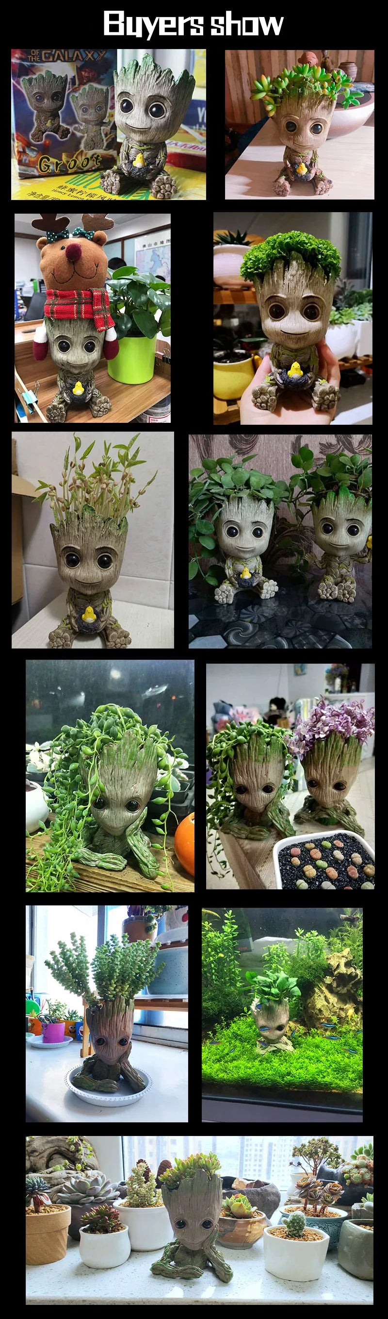 Baby Groot Pflanzentopf – Bleistifthalter mit verschiedenen Posen zur Aufbewahrung