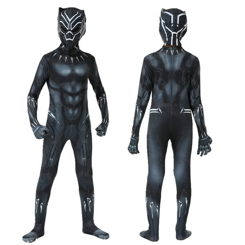 Black Panther Kostüm - Ganzkörperanzug mit Maske