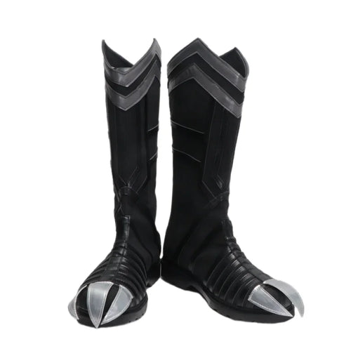 Black Panther Schuhe - Schwarze Krallenstiefel
