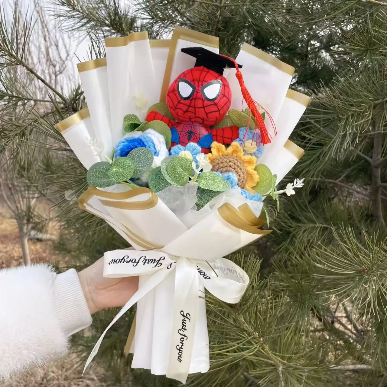 Avengers Spider-Man Strauß - handgemachtes Plüschgeschenk