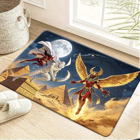 Avengers Moon Knight Teppich – Ägyptische Dekoration geflügelter Gott