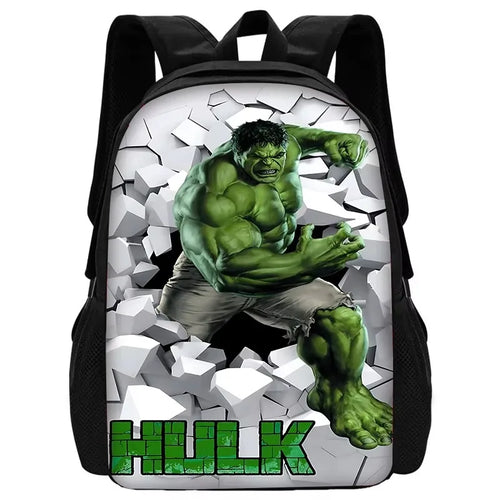 Kinderrucksack Hulk - Ganzer Körper durch Riss in weißer Wand