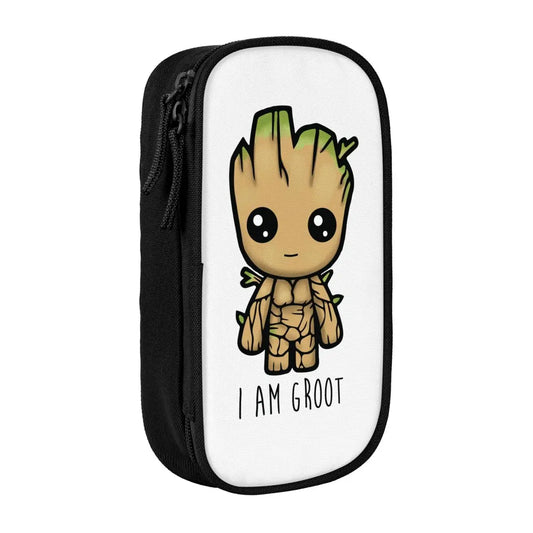 Avengers Baby Groot Federmäppchen - I Am Groot Cartoon Weißer Hintergrund