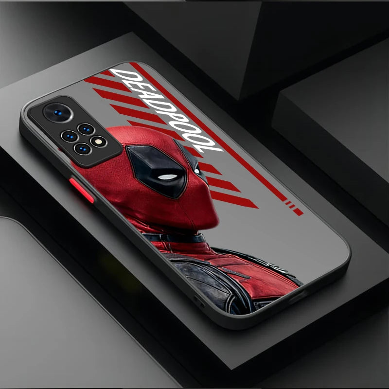 Xiaomi Avengers Deadpool Hülle - Profil Text Grau
