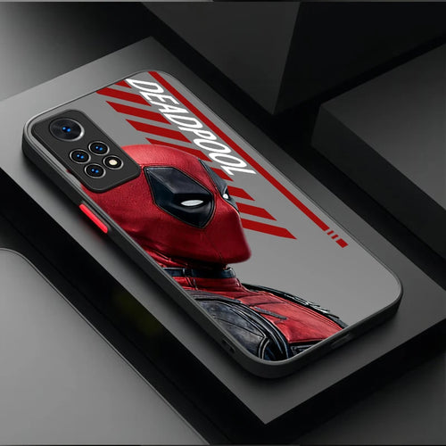 Xiaomi Avengers Deadpool Hülle - Profil Text Grau