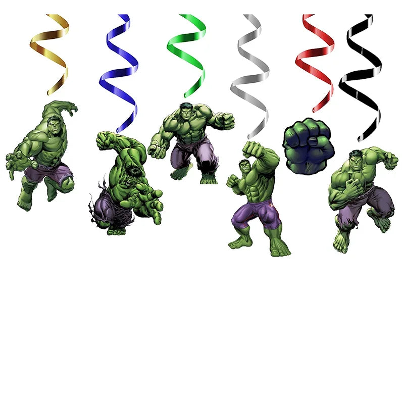 Hulk Geburtstagsparty-Set - Teller, Becher, Besteck, Dekorationen