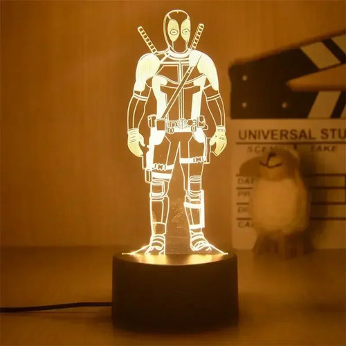 Avengers Deadpool LED-Lampe – Stehend 3D 18cm