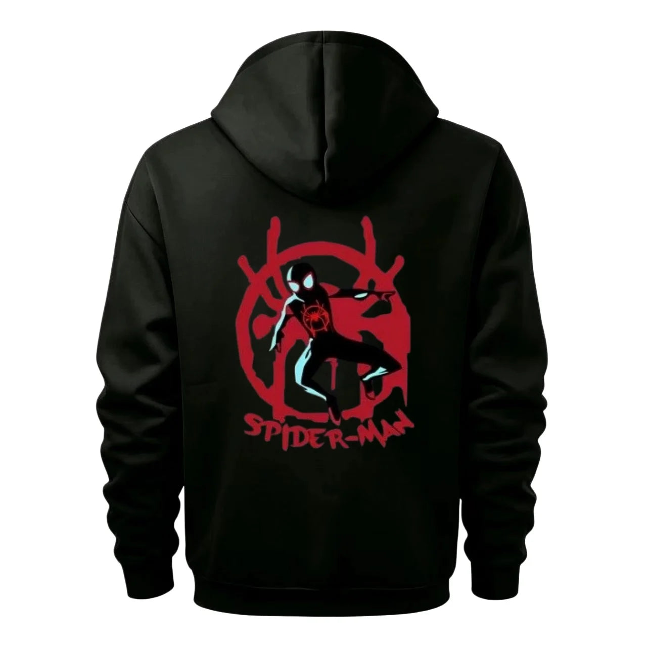 Kapuzenpullover mit Reißverschluss Marvel Avengers – Neon-Logo, Multitaschen, Herren
