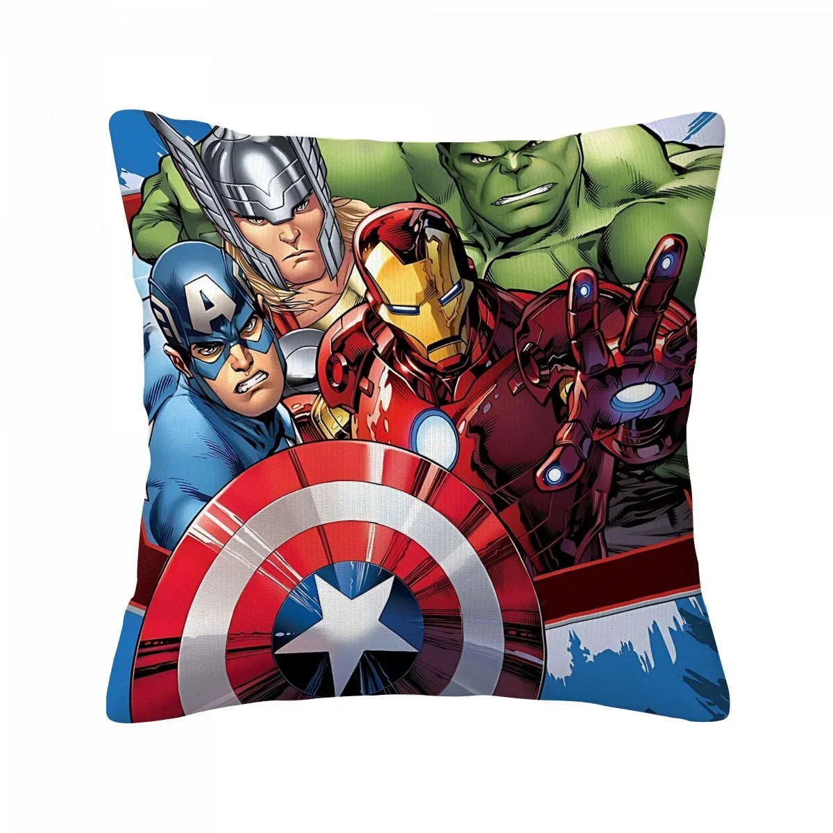 Kissenbezug Avengers Gruppe – Klassisches Comic-Quartett