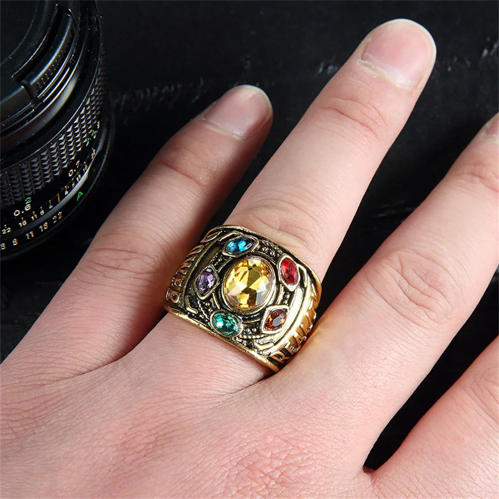 Thanos Infinity Gauntlet Ring – goldene Infinity-Steine