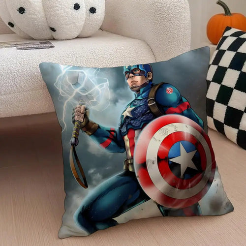 Kissenbezug Captain America – Schild und Thors Hammer