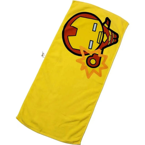 Kinderhandtuch Avengers Iron Man - gelbes Cartoon-Gesicht