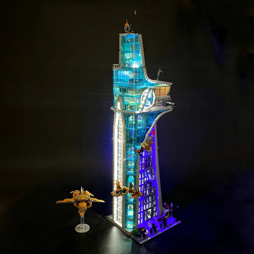 BYB LED-Kit für LEGO 76269 Avengers Tower - Dekorative Beleuchtung Fernbedienung