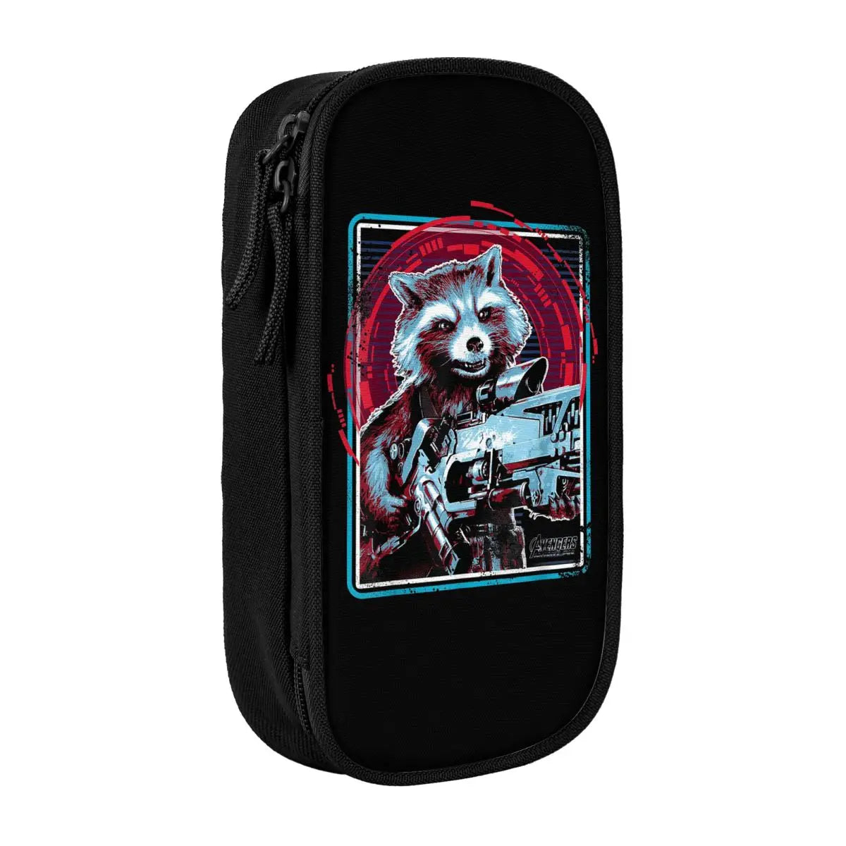 Avengers Rocket Raccoon Federmäppchen – Retro Neon Stil Gewehr