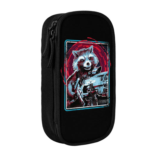 Avengers Rocket Raccoon Federmäppchen – Retro Neon Stil Gewehr